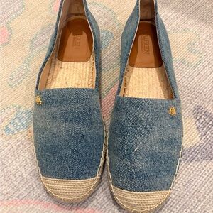 Lauren Ralph Lauren Denim Blue Espadrille Flats